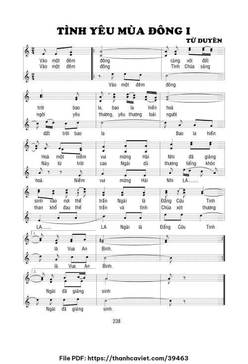 Tình yêu mùa đông 1 - Lm. Từ Duyên - trang 1