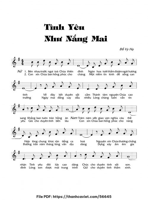 Tình yêu như nắng mai - Đỗ Vy Hạ - trang 1