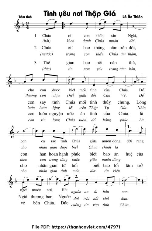 Tình yêu nơi thập giá - Lê Ân Thiên - trang 1