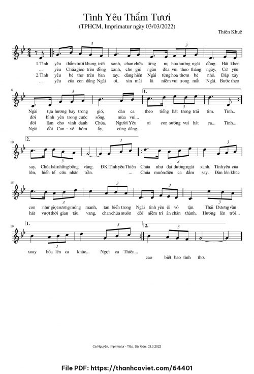 Tình yêu thắm tươi - Thiên Khuê - trang 1
