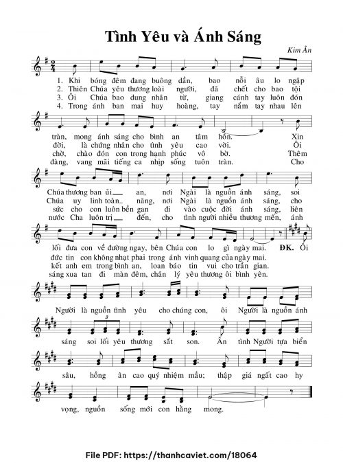 Tình yêu và ánh sáng - Kim Ân - trang 1