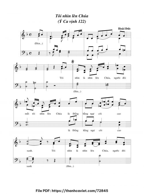 Tôi nhìn lên Chúa - Lm. Hoài Đức - trang 1