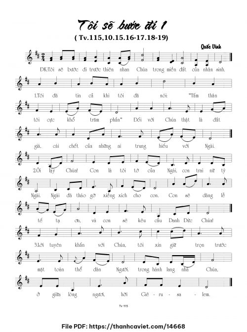 Tôi sẽ bước đi 1 - Quốc Vinh - trang 1