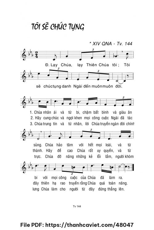Tôi sẽ chúc tụng - Lm. La Thập Tự - trang 1