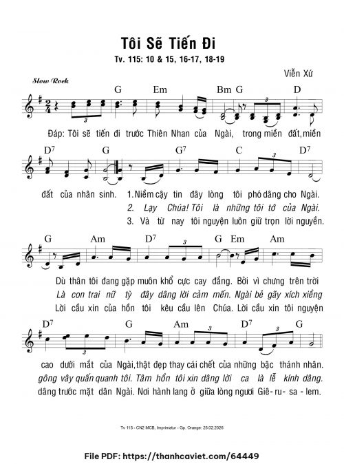 Tôi sẽ tiến đi - Viễn Xứ - trang 1