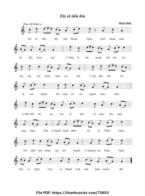 Tôi sẽ tiến lên - Lm. Hoài Đức - trang 1