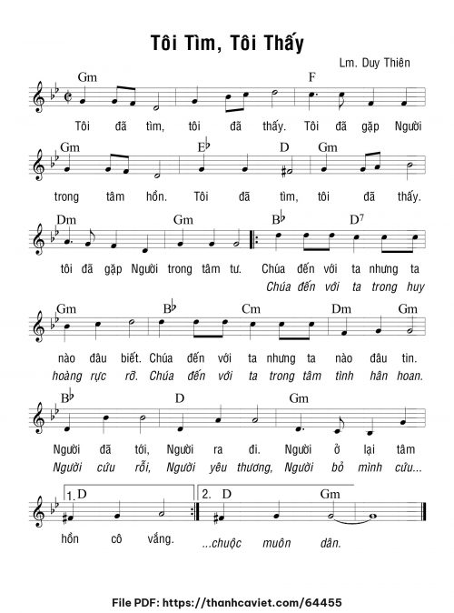 Tôi tìm tôi thấy - Lm. Duy Thiên - trang 1