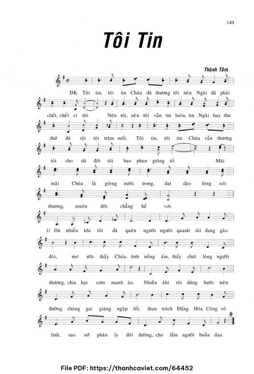 Tôi tin - Lm. Thành Tâm - trang 1