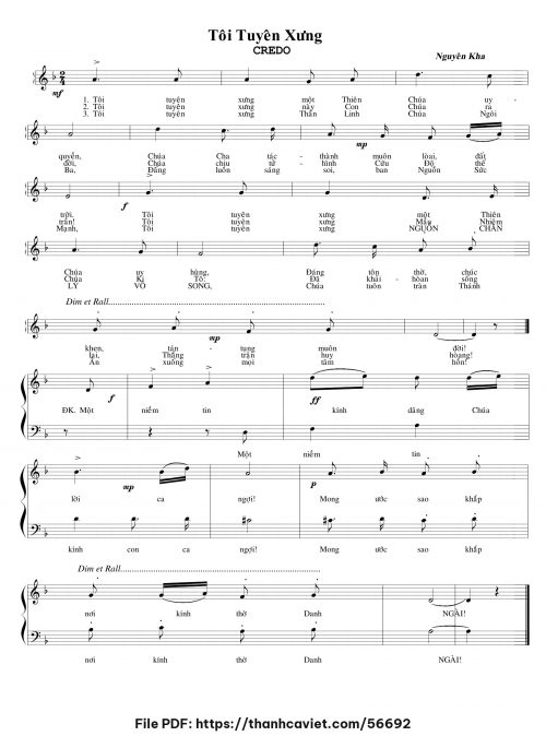 Tôi tuyên xưng - Nguyên Kha - trang 1