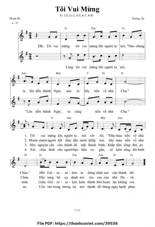 Tôi vui mừng - Tường Ân - trang 1