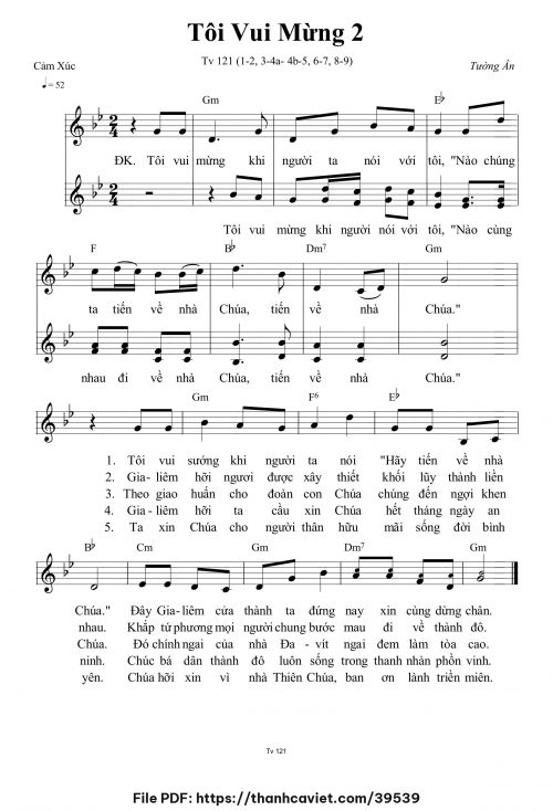 Tôi vui mừng 2 - Tường Ân - trang 1