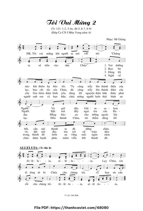 Tôi vui mừng 2 - Mi Giáng - trang 1