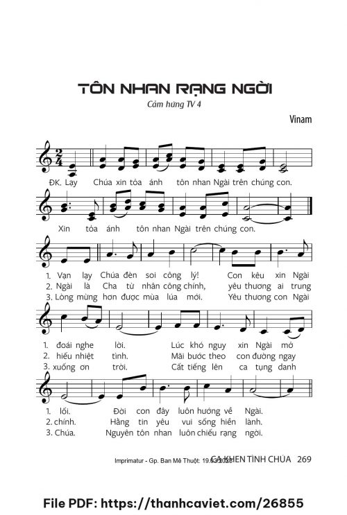 Tôn nhan rạng ngời - Vinam - trang 1