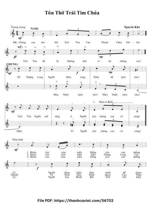 Tôn thờ trái tim Chúa - Nguyên Kha - trang 1