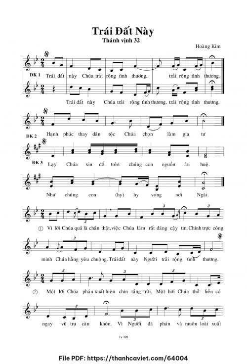 Trái đất này - Lm. Hoàng Kim - trang 1