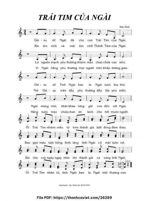 Trái tim của Ngài - Đức Khải - trang 1