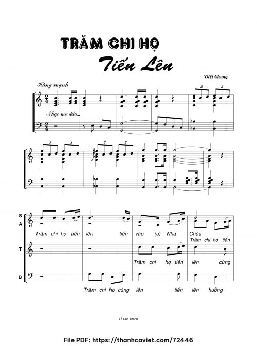 Trăm chi họ tiến lên - Viết Chung - trang 1