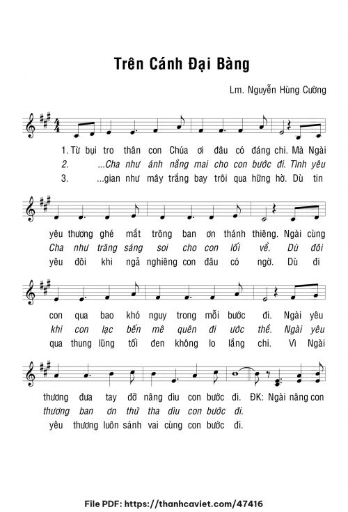 Trên cánh đại bàng - Lm. Nguyễn Hùng Cường - trang 1