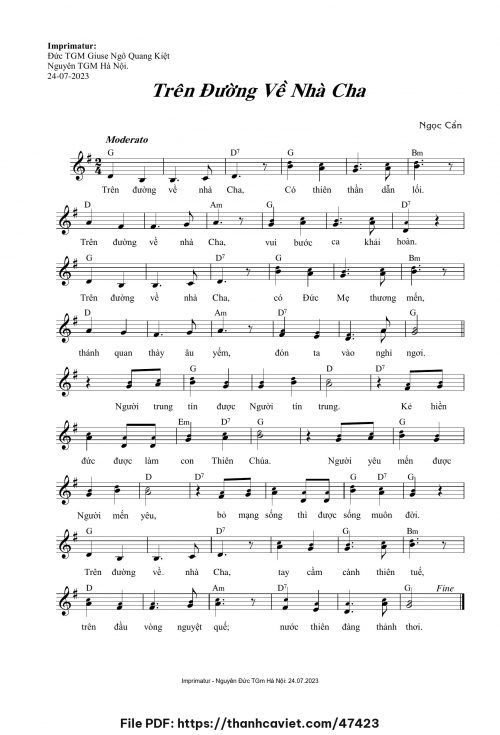Trên đường về nhà Cha - Ngọc Cẩn - trang 1
