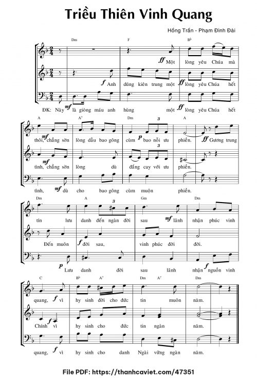 Triều thiên vinh quang - Hồng Trần Phạm Đình Đài - trang 1