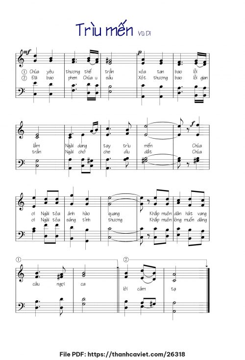 Trìu mến - Vũ Di - trang 1