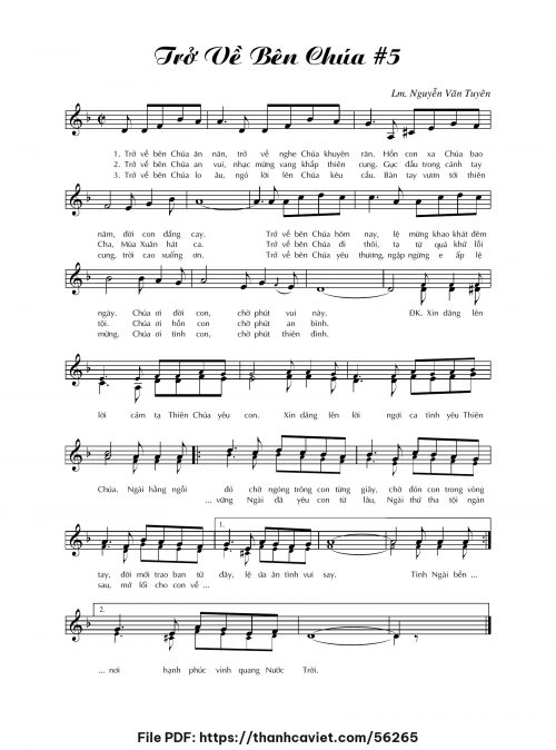 Trở về bên Chúa 5 - Lm. Nguyễn Văn Tuyên - trang 1
