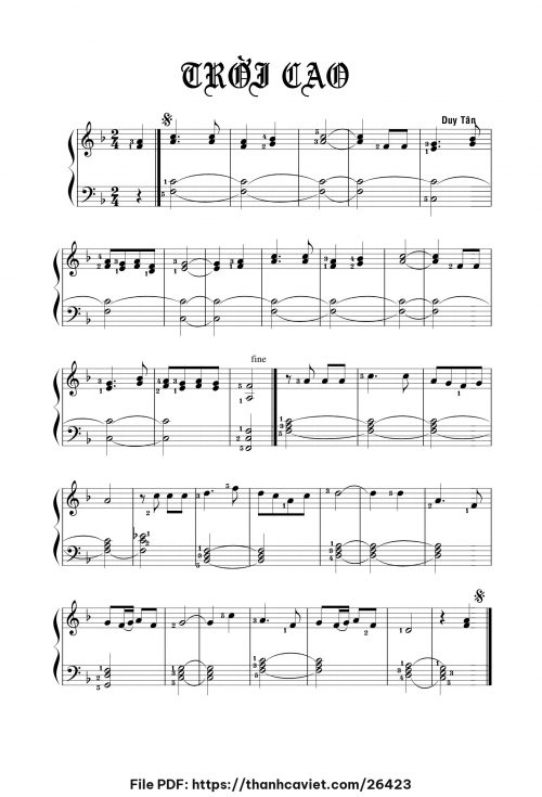 Trời cao - Duy Tân - trang 1