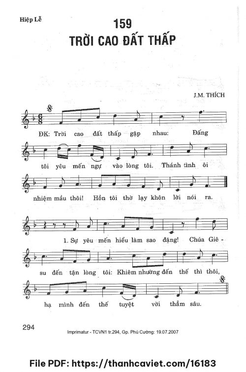 Trời cao đất thấp - J.M. Thích - trang 1