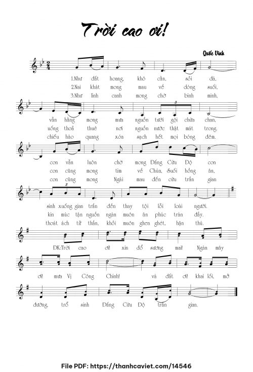 Trời cao ơi! - Quốc Vinh - trang 1