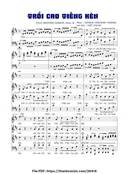 Trổi cao tiếng kèn - Viết Chung - trang 1