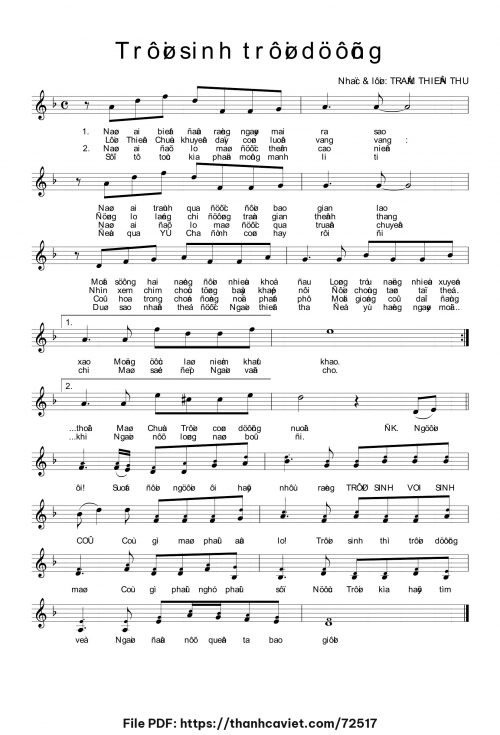 Trời sinh trời dưỡng - Trầm Thiên Thu - trang 1