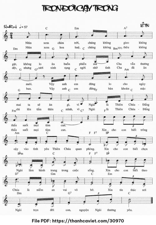 Trọn đời cậy trông - Lê Tín - trang 1