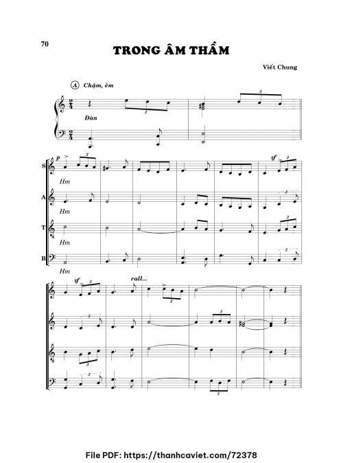 Trong âm thầm - Viết Chung - trang 1
