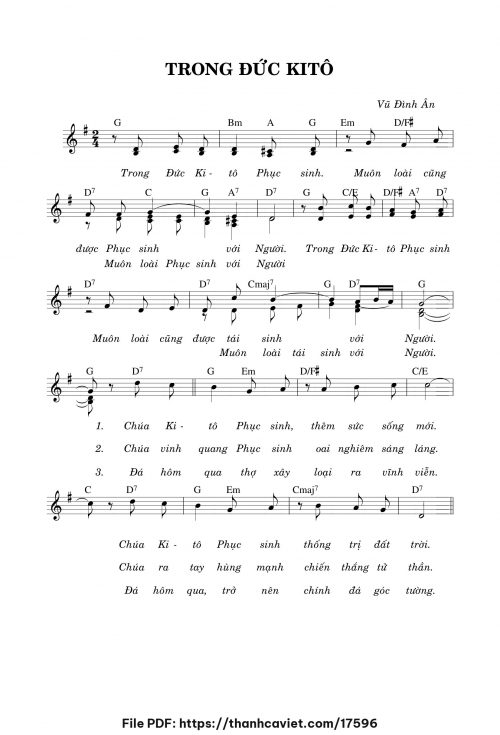 Trong Đức Kitô - Vũ Đình Ân - trang 1