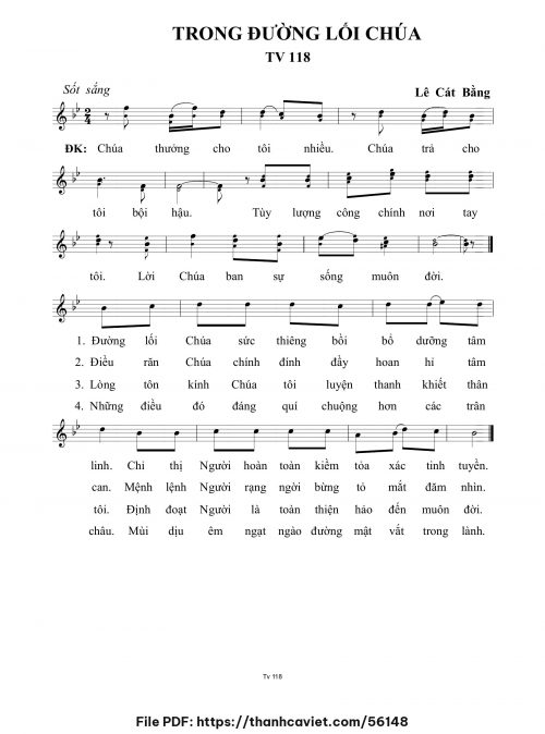 Trong đường lối Chúa - Lê Cát Bằng - trang 1
