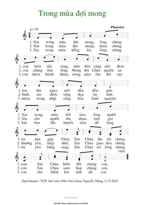 Trong mùa đợi mong - Phanxicô - trang 1