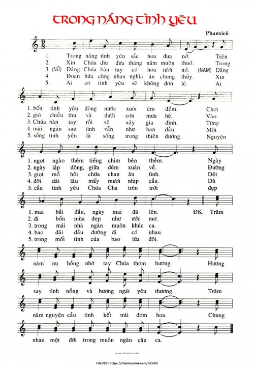 Trong nắng tình yêu - Phanxicô - trang 1