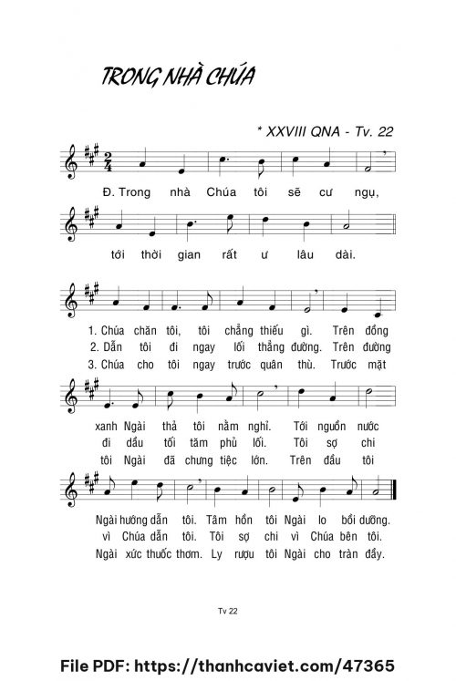 Trong nhà Chúa - Lm. La Thập Tự - trang 1