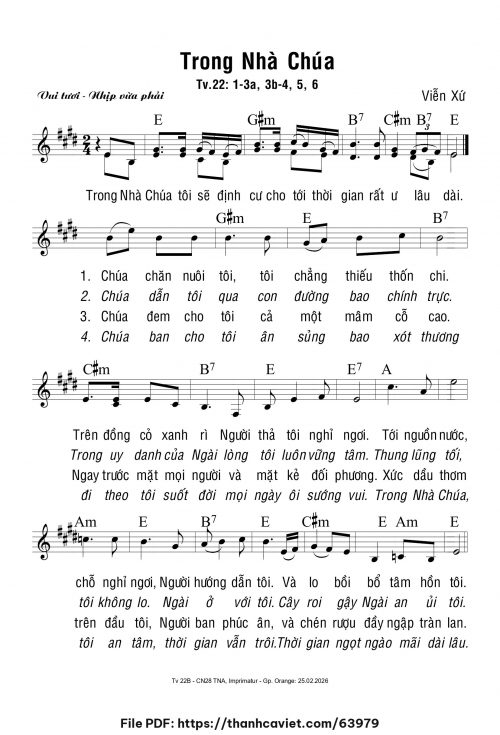 Trong nhà Chúa - Viễn Xứ - trang 1