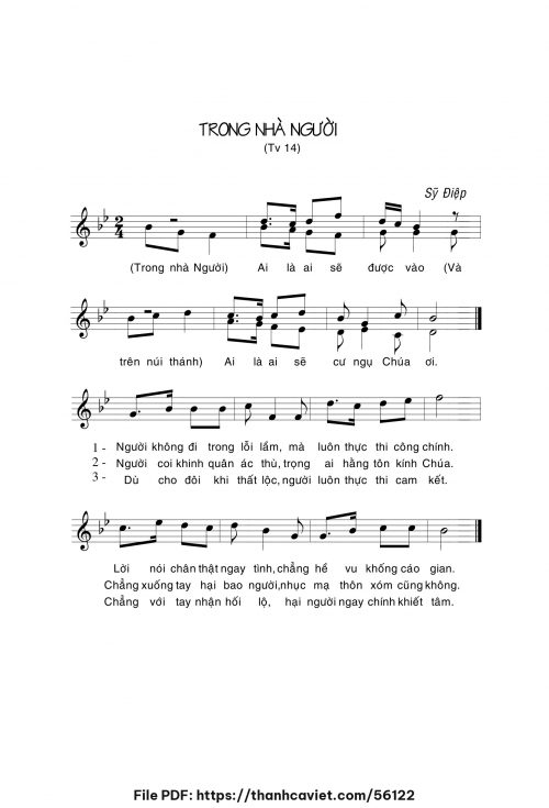 Trong nhà Người - Sỹ Điệp - trang 1