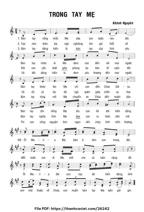 Trong tay Mẹ - Khánh Nguyên - trang 1
