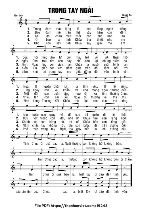 Trong tay Ngài - Giang Ân - trang 1