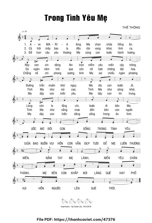 Trong tình yêu Mẹ - Thế Thông - trang 1