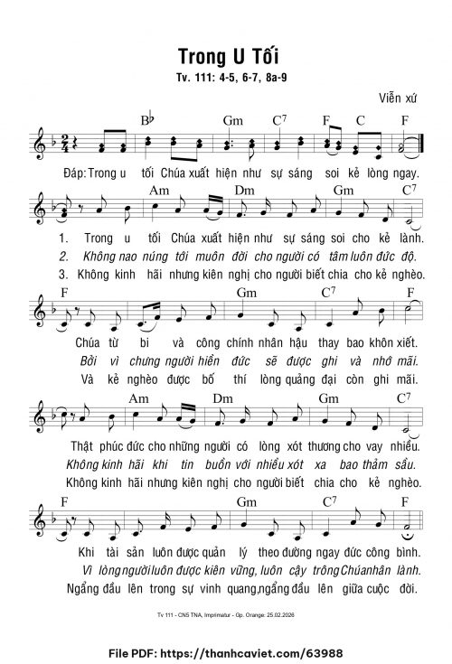 Trong u tối - Viễn Xứ - trang 1