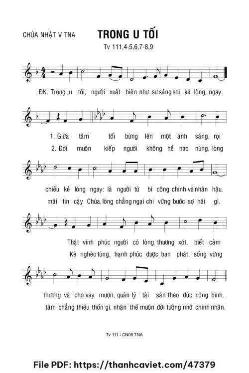 Trong u tối - Lm. Bạch Vân - trang 1