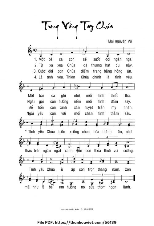 Trong vòng tay Chúa - Mai Nguyên Vũ - trang 1