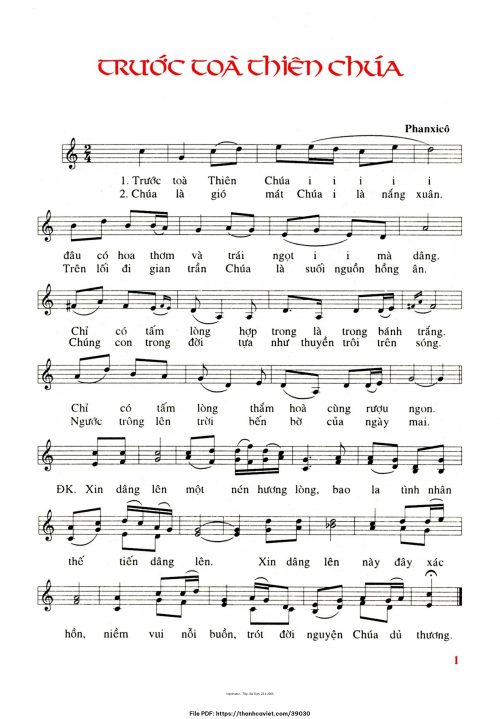 Trước tòa Thiên Chúa - Phanxicô - trang 1