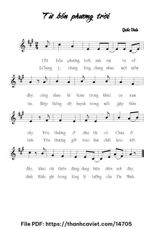 Từ bốn phương trời - Quốc Vinh - trang 1