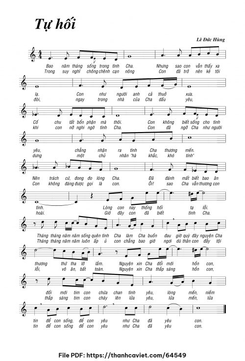 Tự hối - Lê Đức Hùng - trang 1