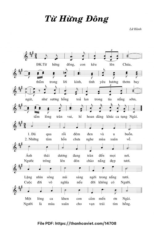 Từ hừng đông - Lữ Hành - trang 1